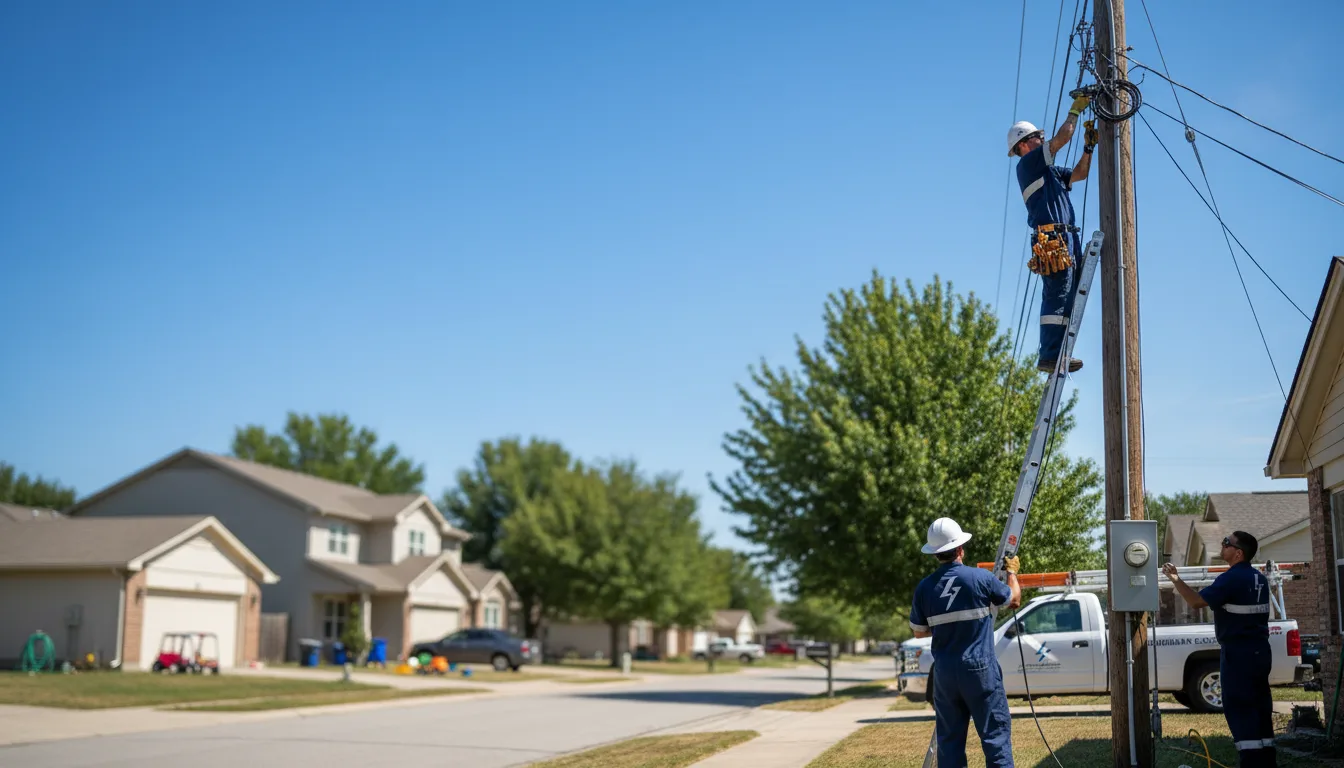Residential electrician providing installation services in Lower Peach Tree, AL